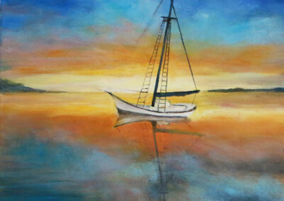 Beachscape Painting_Calm Water