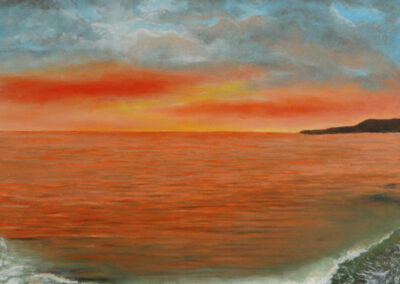 Beachscape Painting_Sunset In Laguna