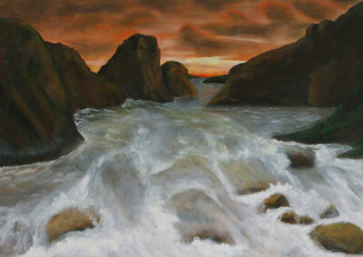Landscape Painting_Raging Rapid