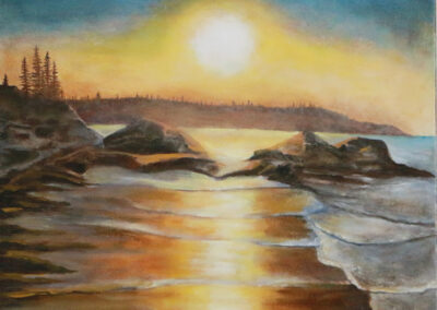 Beachscape Painting Five O'Clock Somewhere